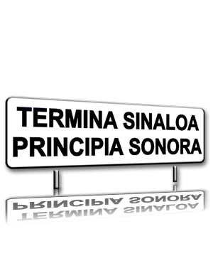Señalamiento fabricado en lámina galvanizada cal. 16, cuenta con esquinas redondeadas, acabado en fondo reflejante grado ingeniería