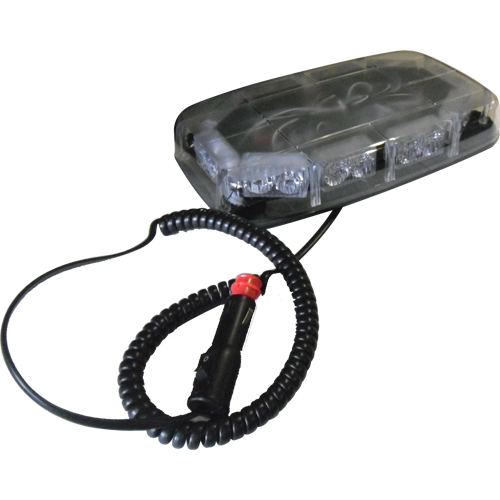 Torreta de emergencia de luz ámbar, cuenta con 4 funciones de destello, conector para auto, interruptor de encendido y conector plug para automovil