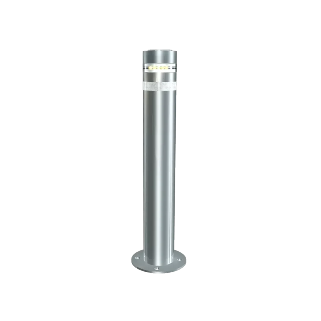 Bolardo de Acero Inoxidable con Luz