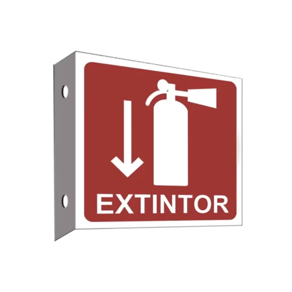 Extintor tipo bandera