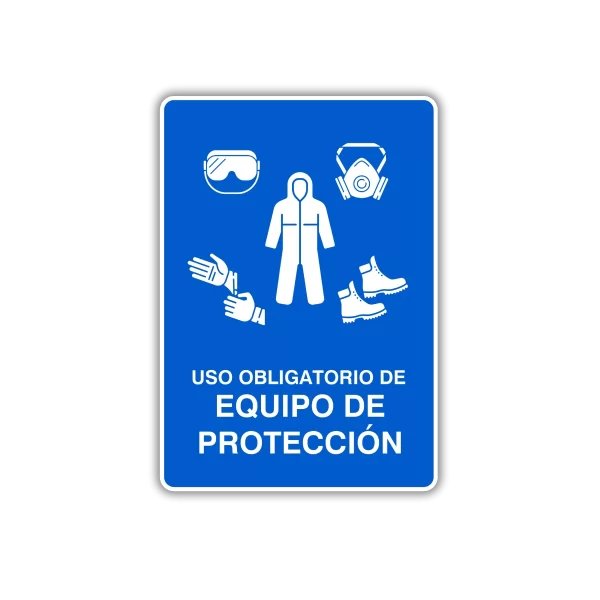Obligatorio de equipo de protección