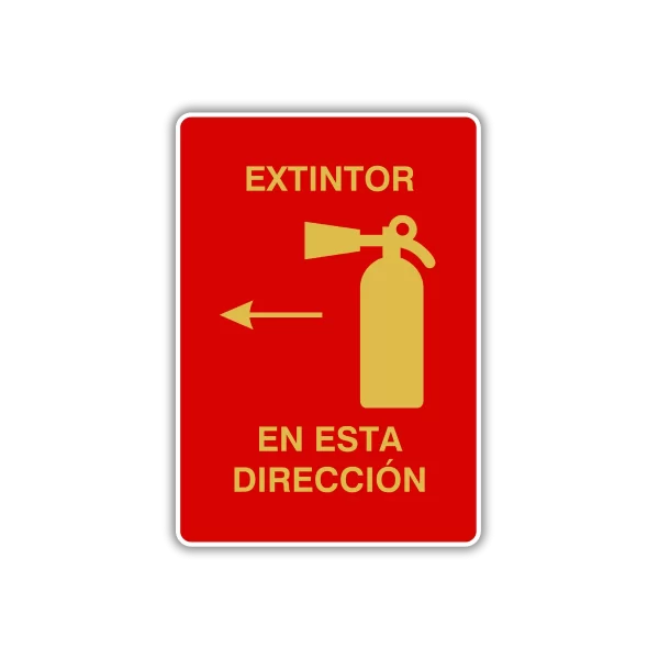 Extintor en esta dirección (izq.)