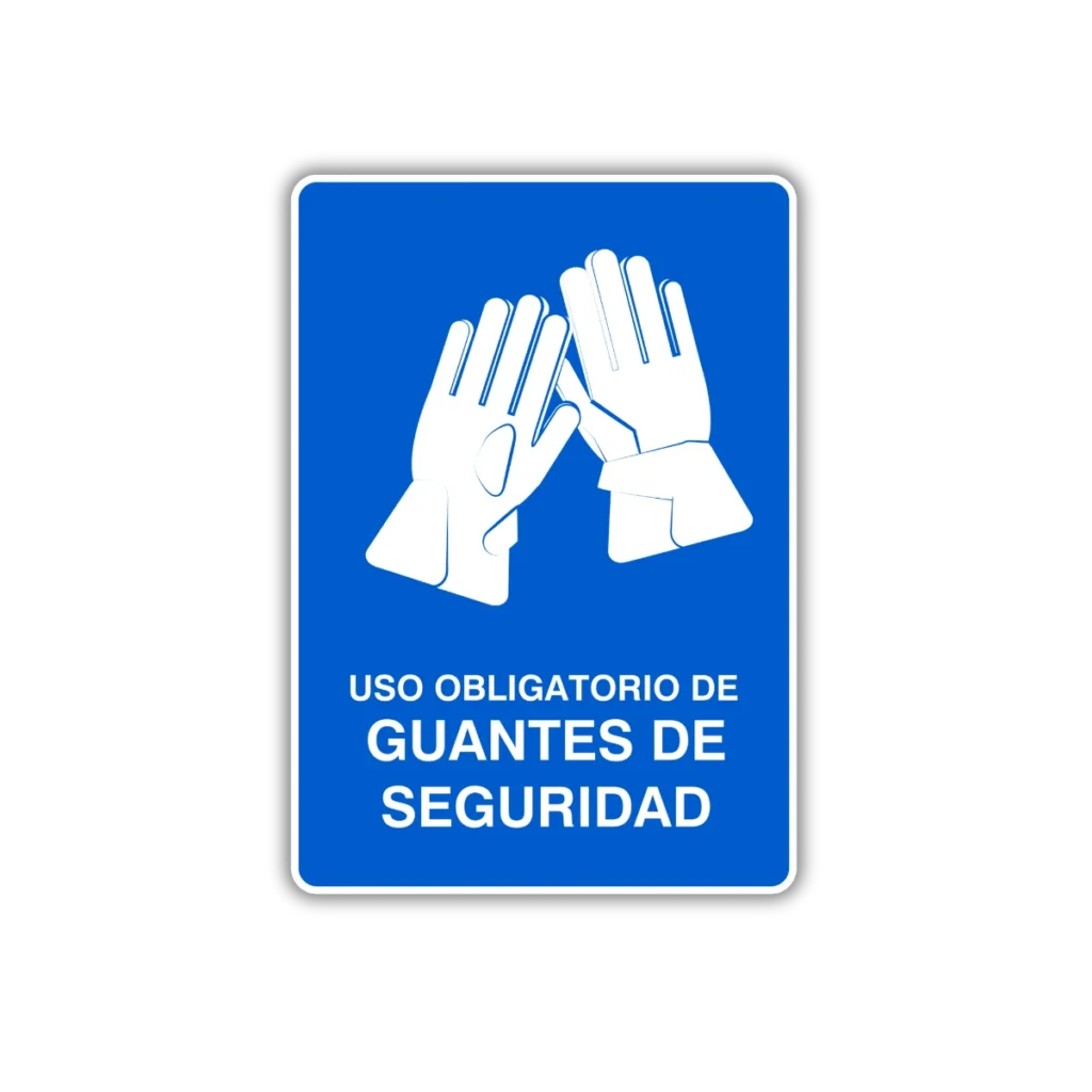 Obligatorio de guantes de seguridad