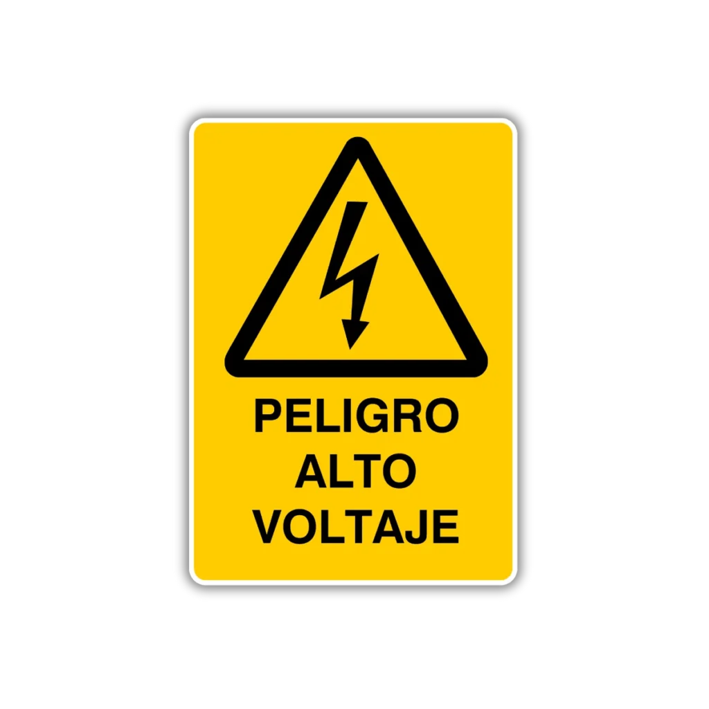 Peligro alto voltaje