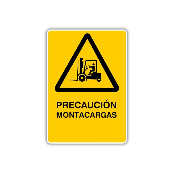 Precaución montacargas