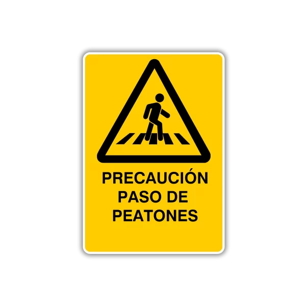 Precaución paso de peatones