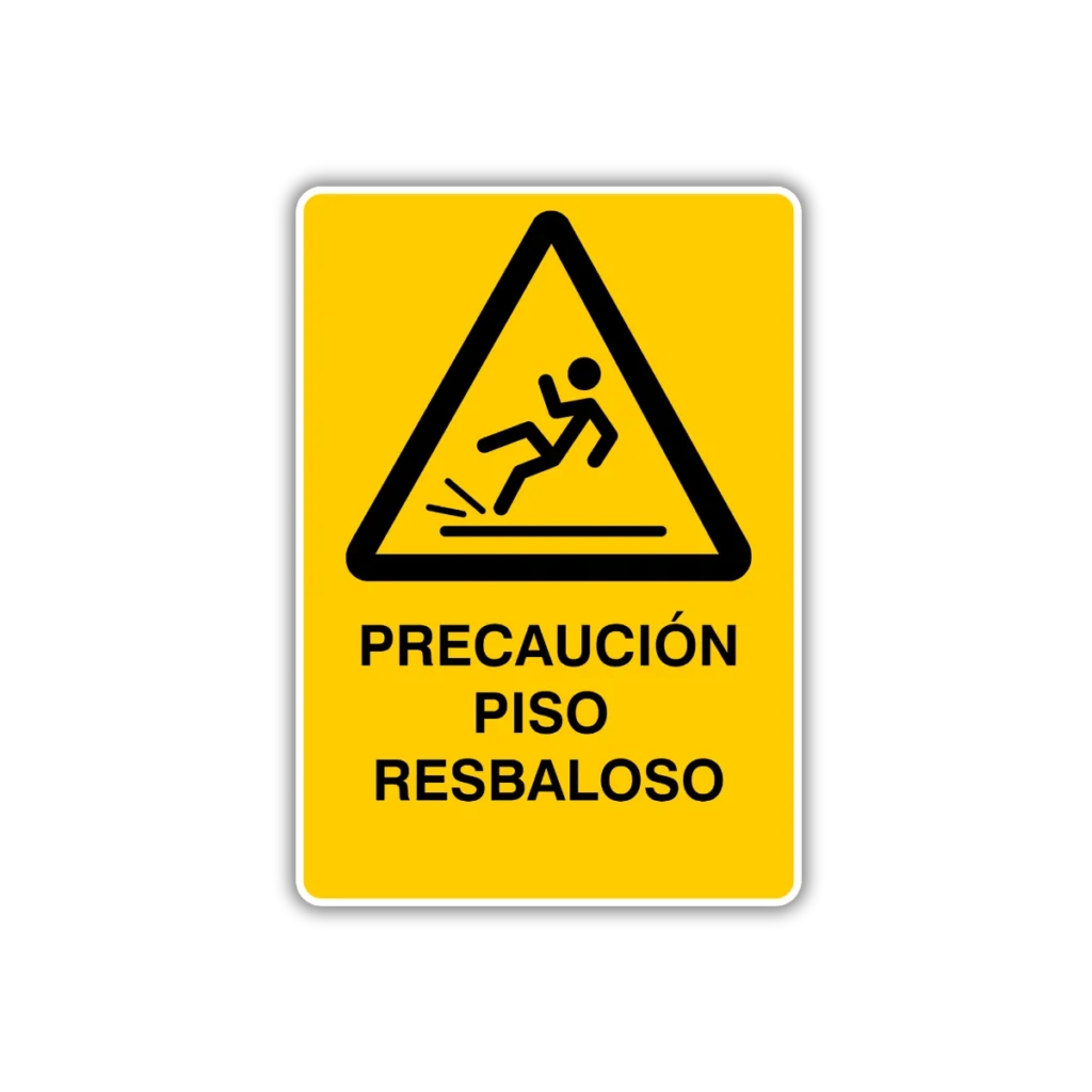Precaución piso resbaloso