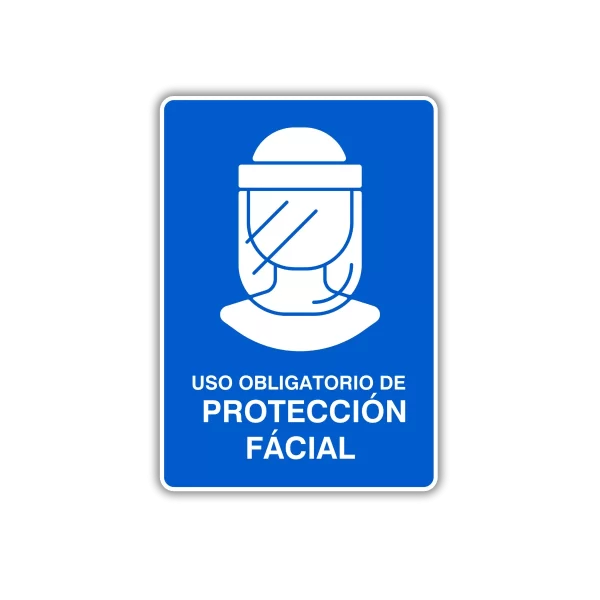 Obligatorio de protección facial