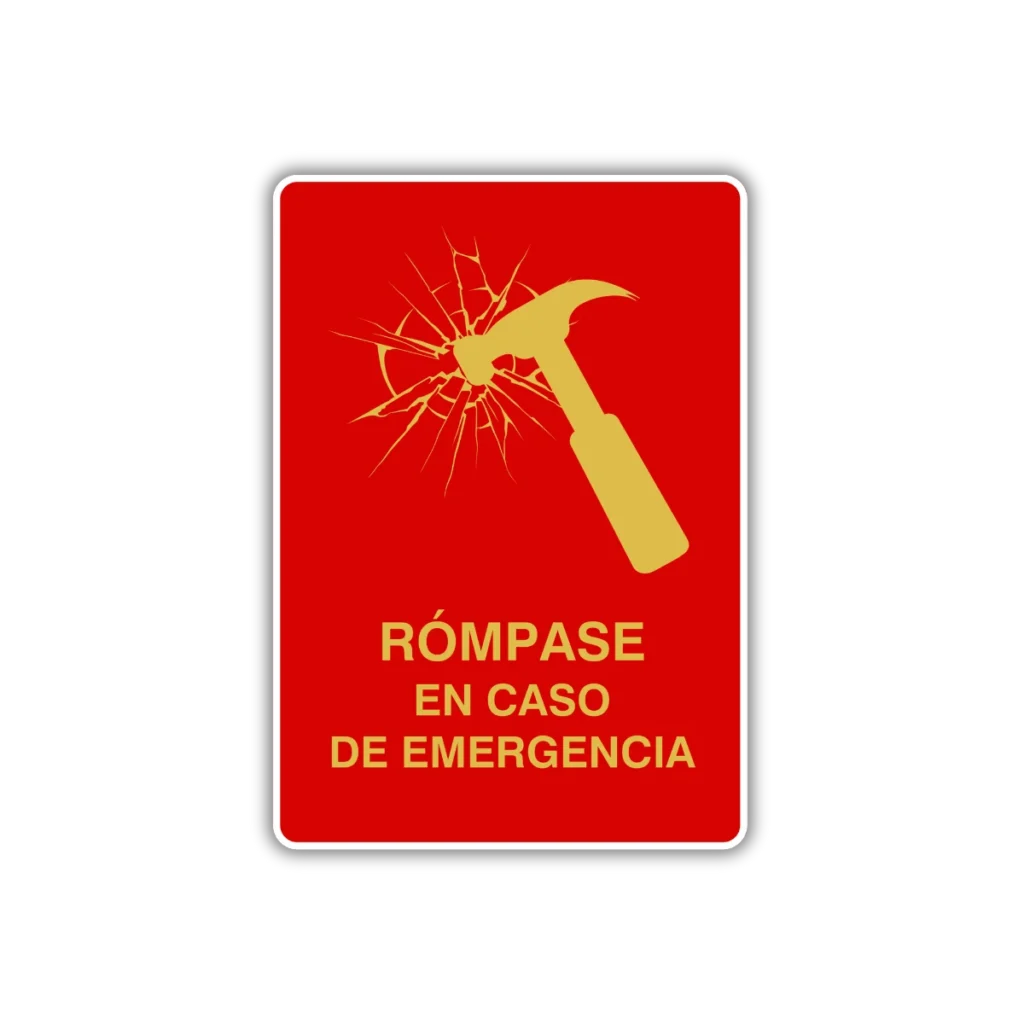 Rompase en caso de incendio