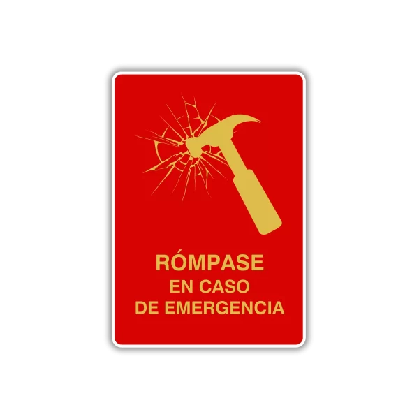 Rompase en caso de incendio
