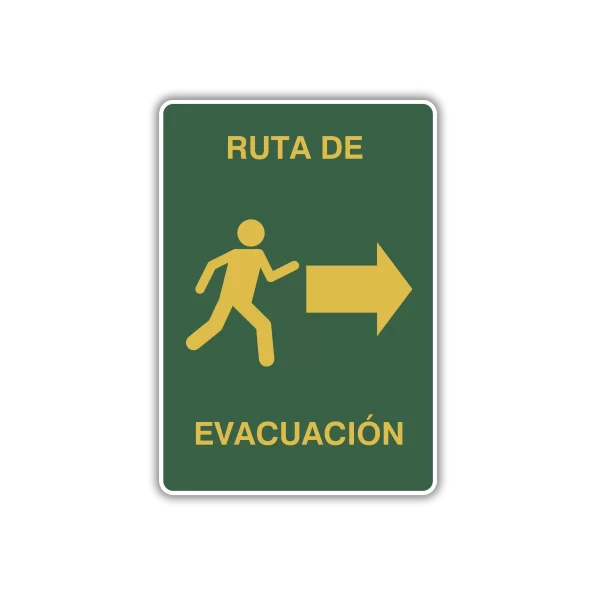 Ruta de evacuación derecha