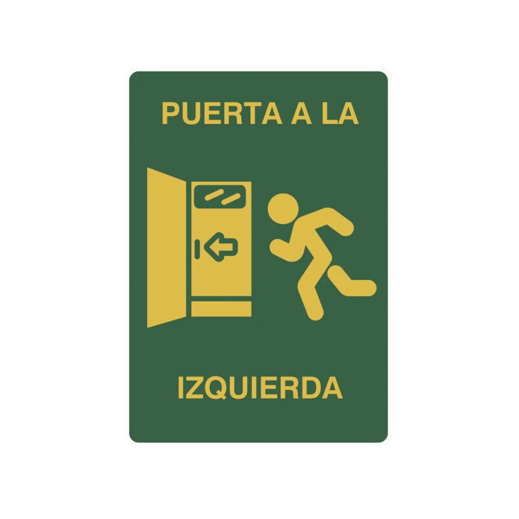 Izquierda a puerta